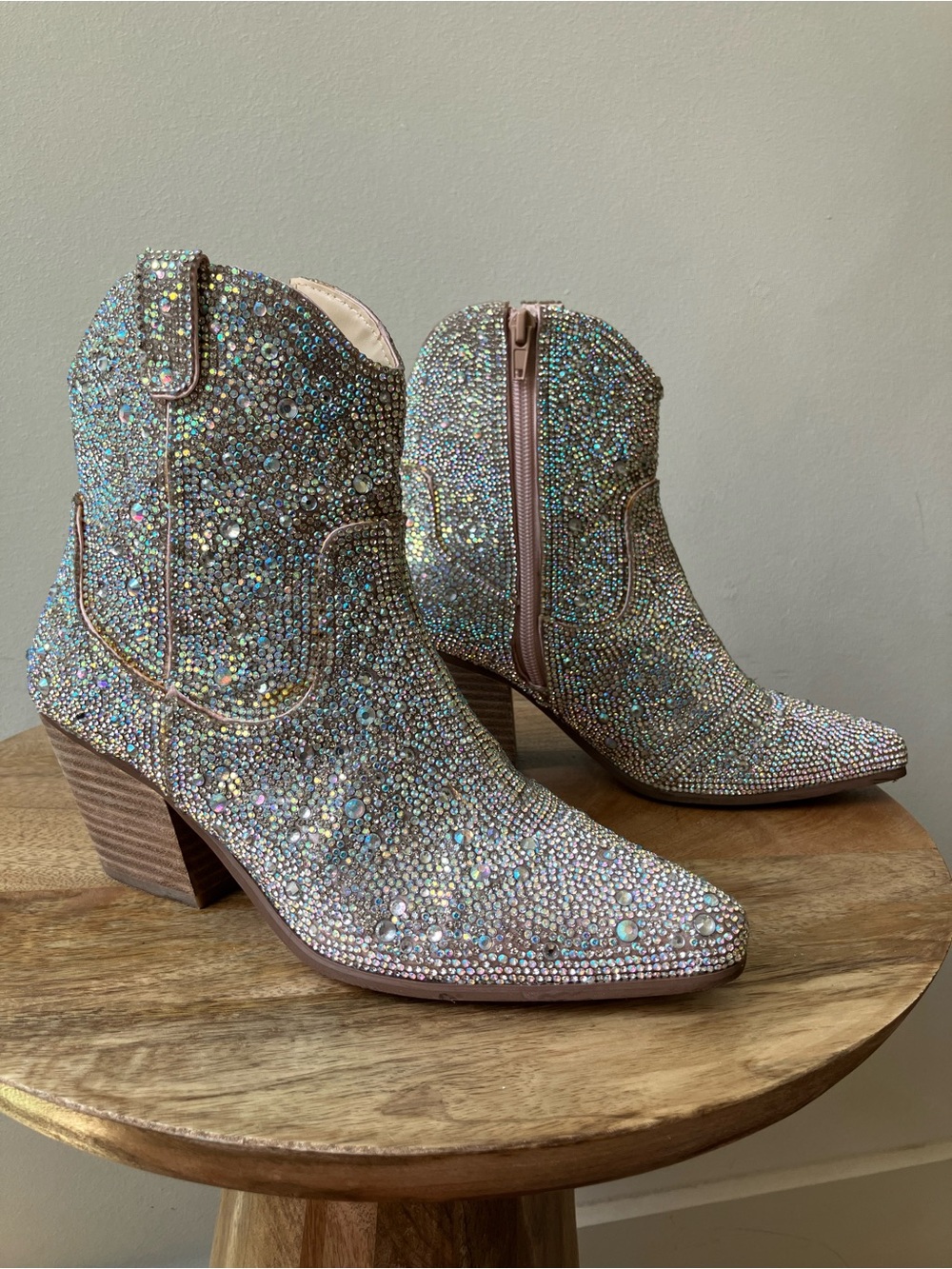 Matisse | Harlow Western Rhinestone Pointed Toe Cowboy Ankle Booties